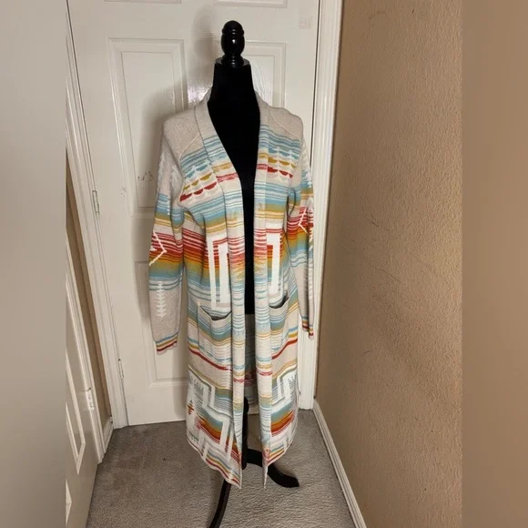 PENDLETON WOMEN'S HARDING PACIFIC DUSTER SWEATER LARGE​ - Picture 8 of 12